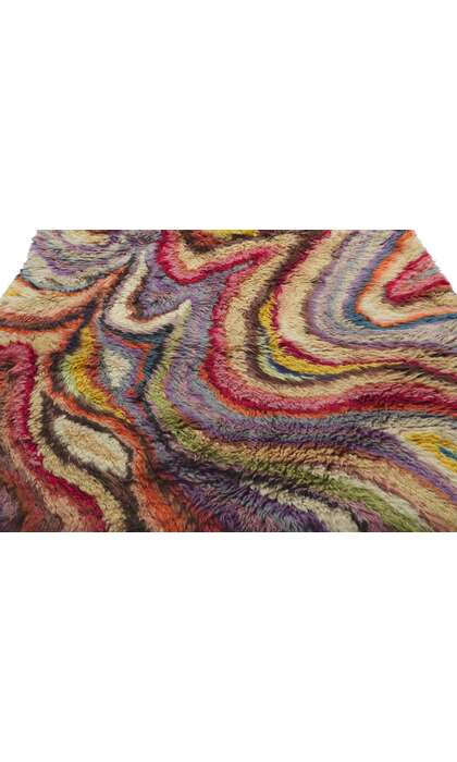 4 x 5 Vintage Swedish Rya Rug 78167