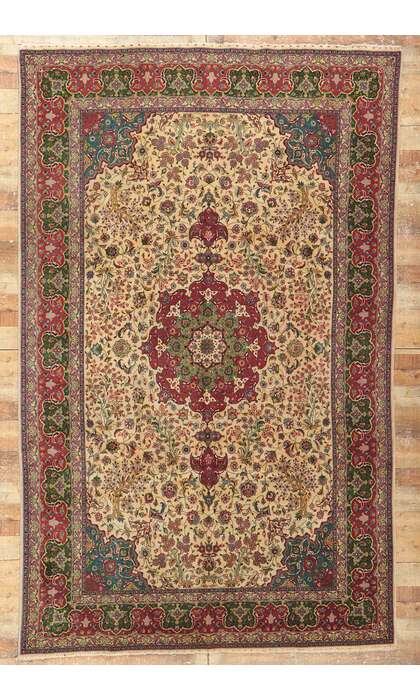 7 x 10 Vintage Persian Tabriz Rug 78170