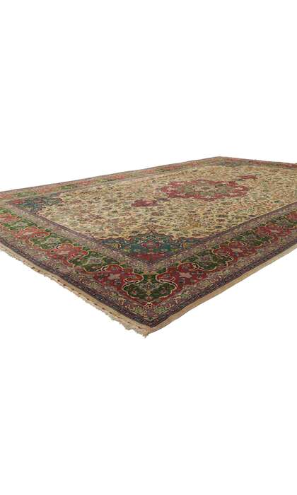 7 x 10 Vintage Persian Tabriz Rug 78170