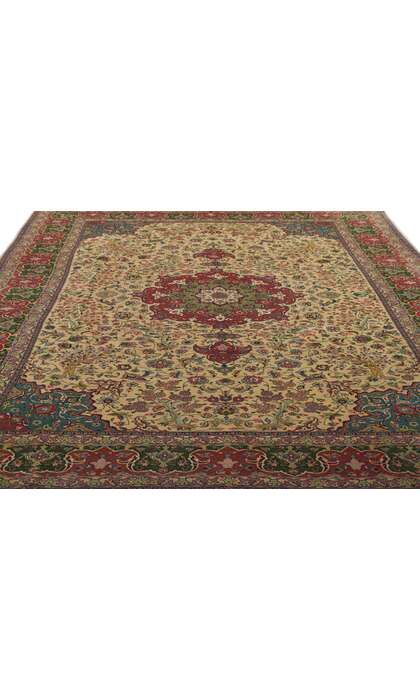 7 x 10 Vintage Persian Tabriz Rug 78170