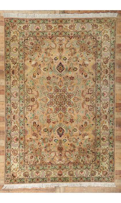 7 x 10 Vintage Persian Tabriz Rug 78171
