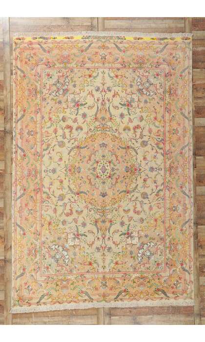 8 x 12 Vintage Persian Shirfar Tabriz Rug 78172