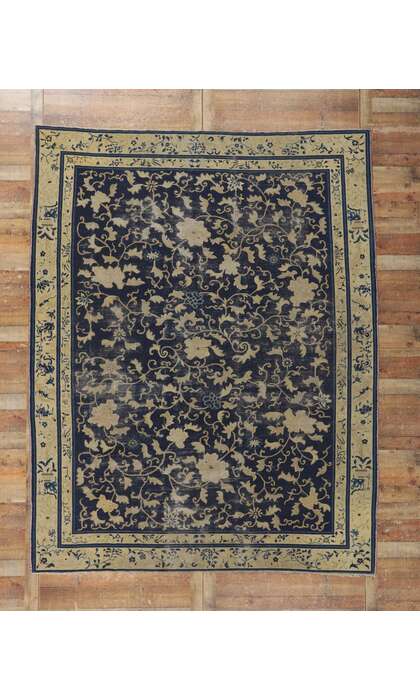 9 x 11 Antique Chinese Peking Rug 78174