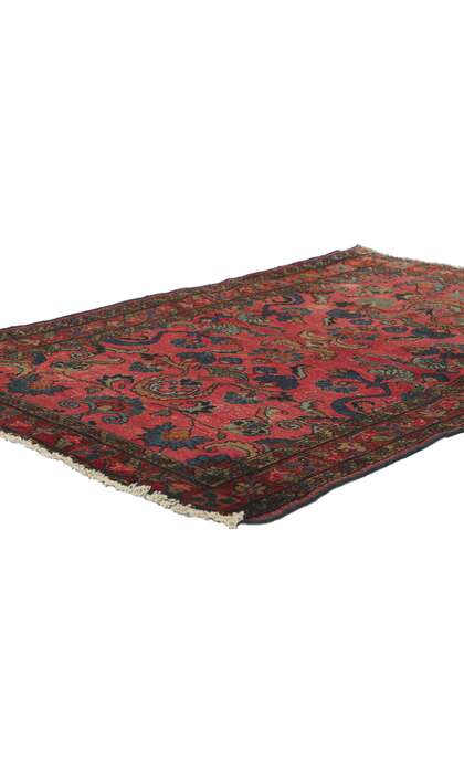 3 x 5 Antique Persian Lilihan Rug 78178