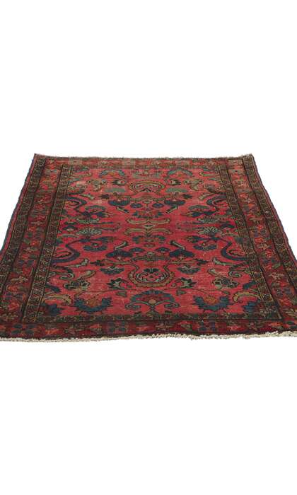3 x 5 Antique Persian Lilihan Rug 78178