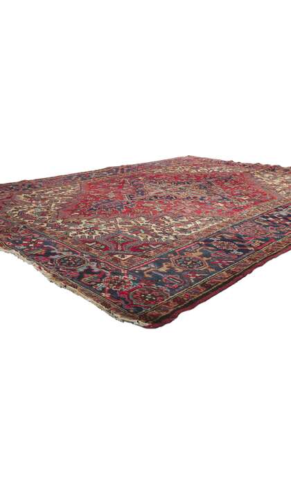 7 x 9 Vintage Persian Heriz Rug 78180