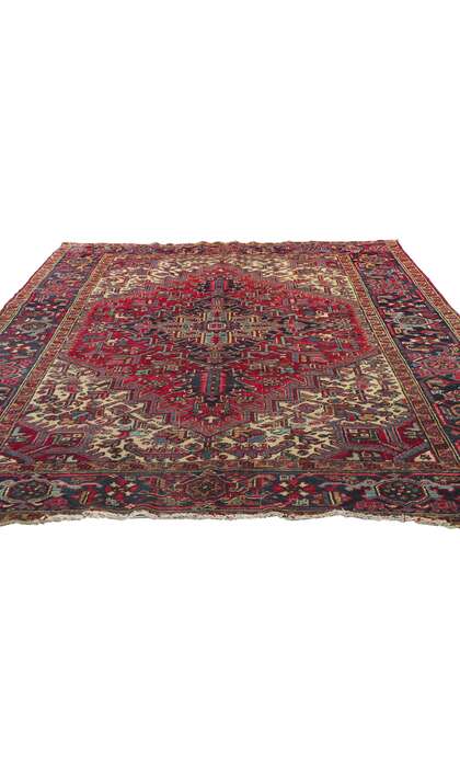 7 x 9 Vintage Persian Heriz Rug 78180