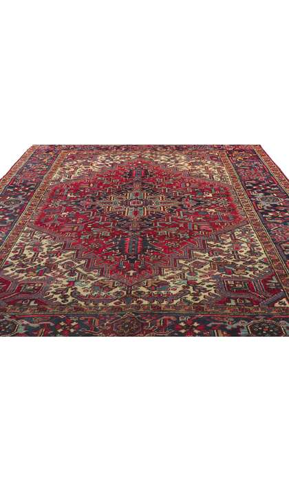 7 x 9 Vintage Persian Heriz Rug 78180
