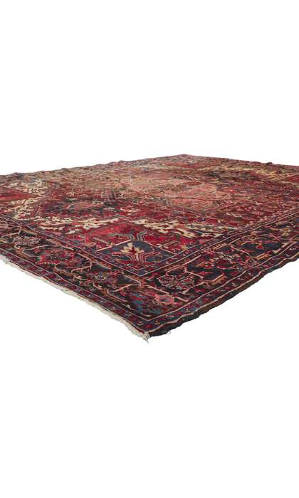 8 x 11 Antique Persian Heriz Rug 78182