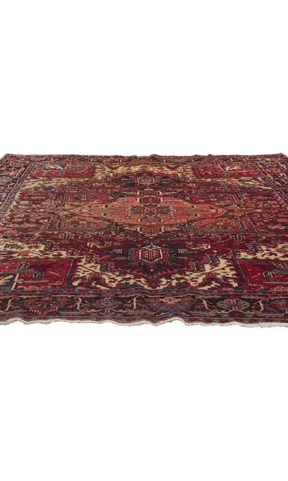 8 x 11 Antique Persian Heriz Rug 78182