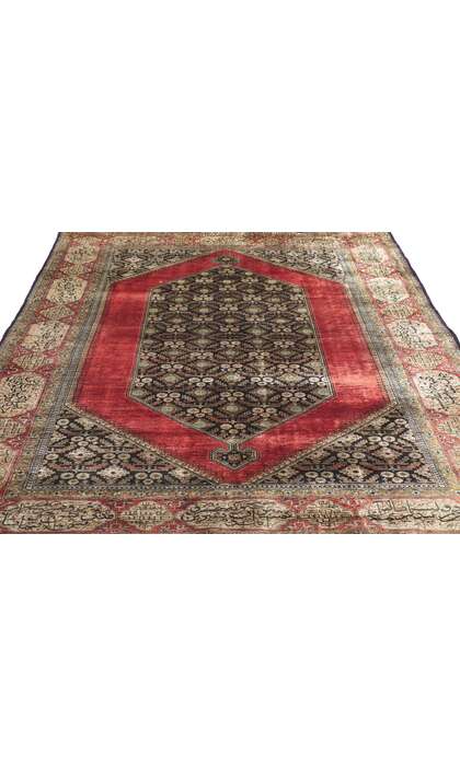 5 x 7 Vintage Persian Silk Qum Rug 78187