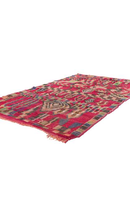 4 x 6 Vintage Boujad Moroccan Rug 21494