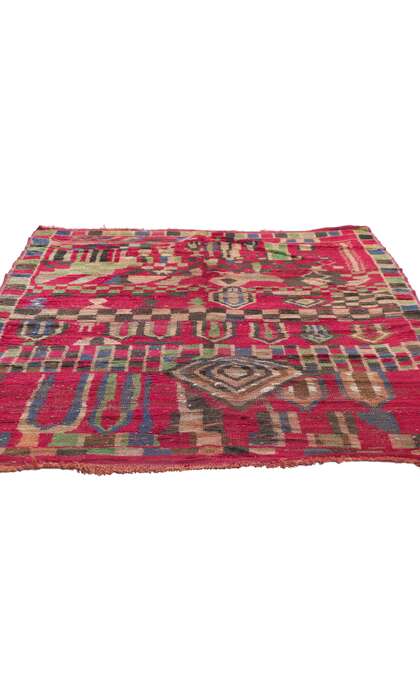 4 x 6 Vintage Boujad Moroccan Rug 21494