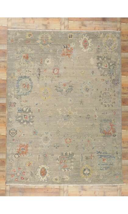 9 x 12 Vintage-Inspired Oushak Rug 30716
