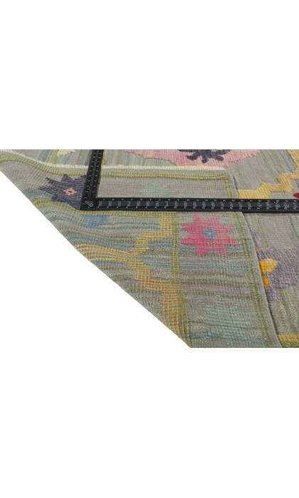 10 x 14 Turkish Kilim High-Low Rug 53783