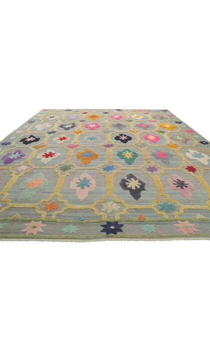 10 x 14 Turkish Kilim High-Low Rug 53783