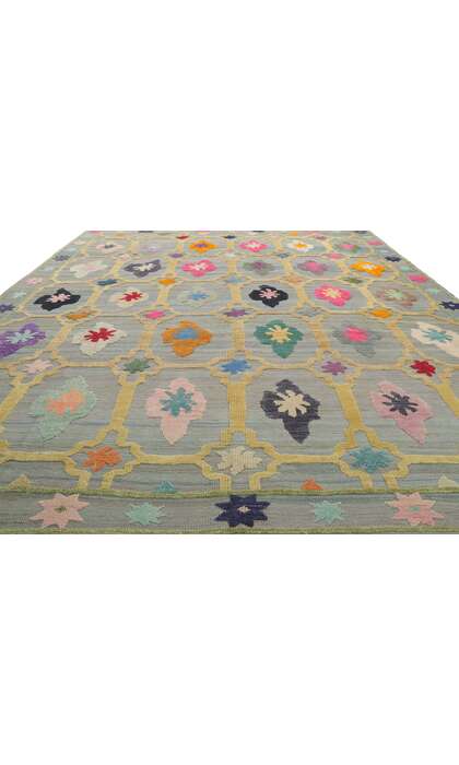 10 x 14 Turkish Kilim High-Low Rug 53783