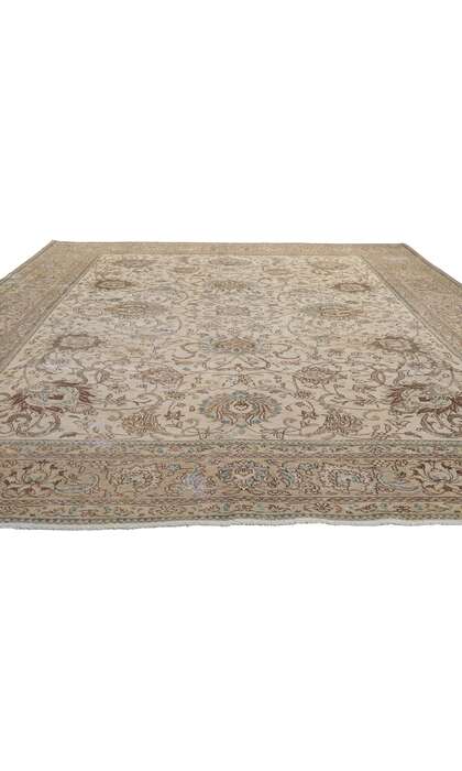 10 x 13 Vintage Persian Tabriz Rug 61015