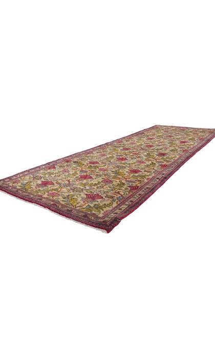 3 x 10 Vintage Persian Qum Runner 61020