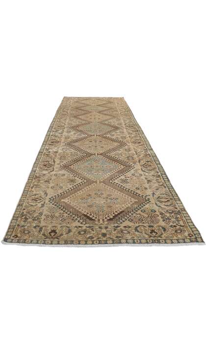 4 x 13 Vintage Persian Hamadan Runner 61026