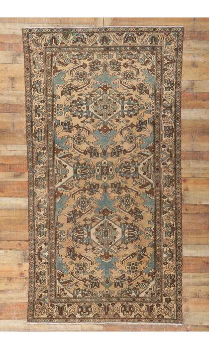 5 x 10 Vintage Persian Bakhtiari Rug 61029