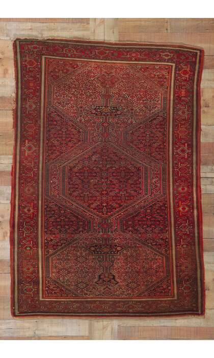 5 x 7 Antique Persian Malayer Rug 73287