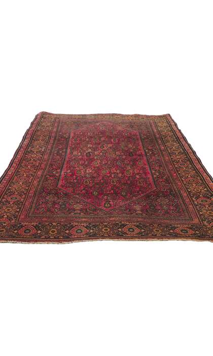 4 x 6 Antique Persian Farahan Rug 74293