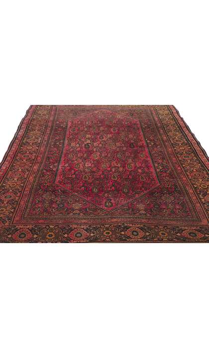4 x 6 Antique Persian Farahan Rug 74293