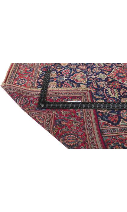 5 x 7 Antique Persian Kashan Rug 74320