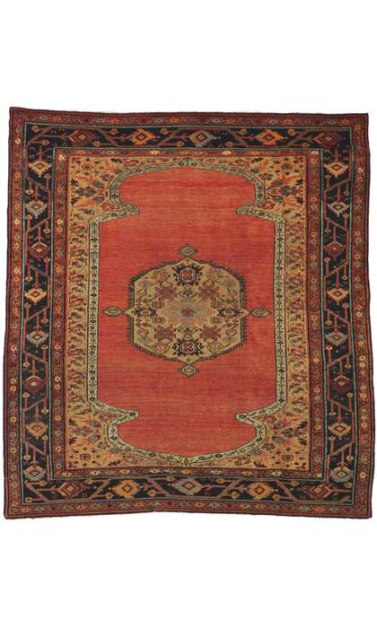6 x 6 Antique Persian Bakhaish Rug 74953