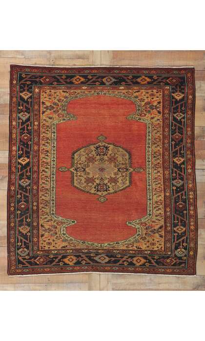6 x 6 Antique Persian Bakhaish Rug 74953