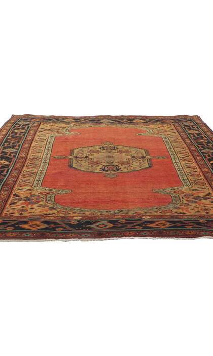 6 x 6 Antique Persian Bakhaish Rug 74953