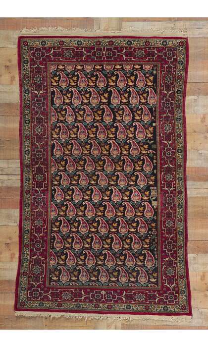 4 x 7 Antique Persian Kerman Rug 76946