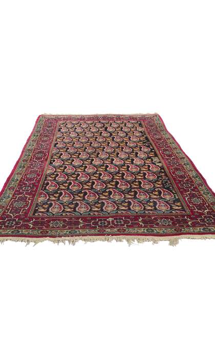 4 x 7 Antique Persian Kerman Rug 76946