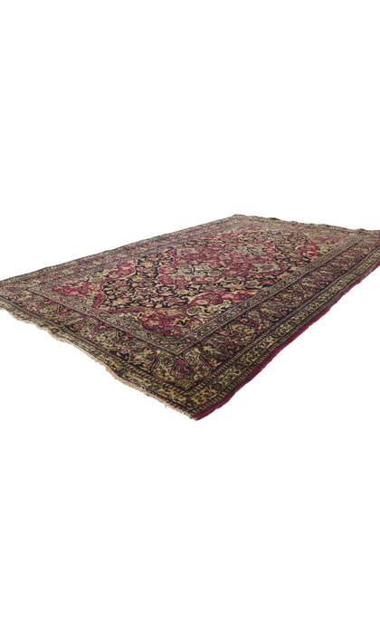 5 x 7 Antique Persian Kerman Rug 76973