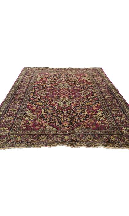 5 x 7 Antique Persian Kerman Rug 76973