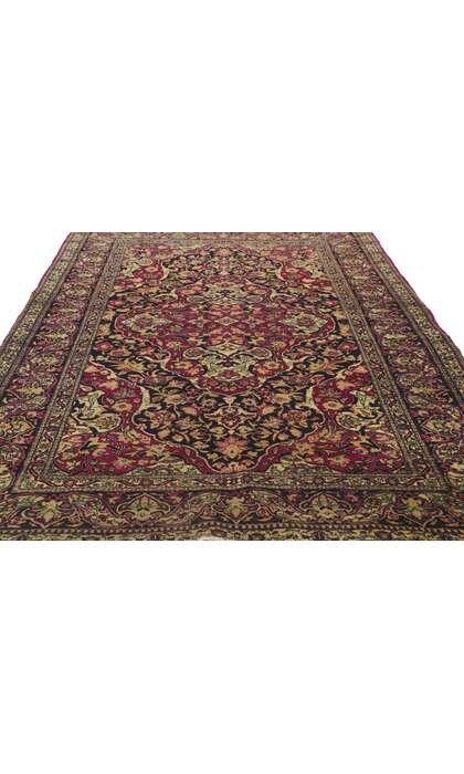 5 x 7 Antique Persian Kerman Rug 76973
