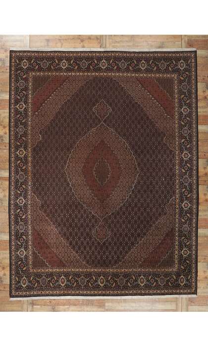 10 x 13 Vintage Persian Tabriz Rug 77677