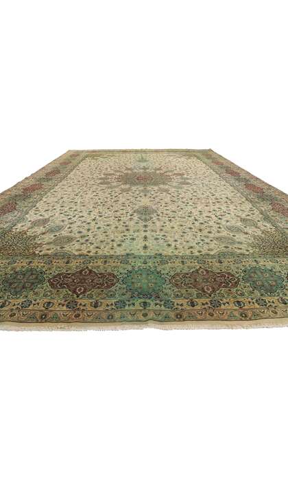 13 x 19 Vintage Persian Tabriz Rug 77744