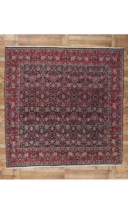 10 x 10 Vintage Persian ​Tekab​ Bijar Rug with All-Over Design 78161