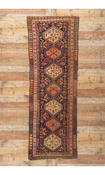 3 x 9 Antique Persian Northwest Rug 78195