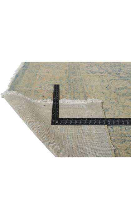 10 x 14 Antique Distressed Persian Tabriz Rug 78196