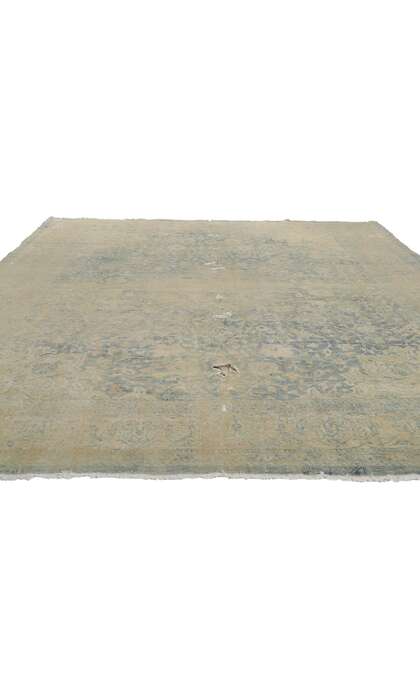 10 x 14 Antique Distressed Persian Tabriz Rug 78196
