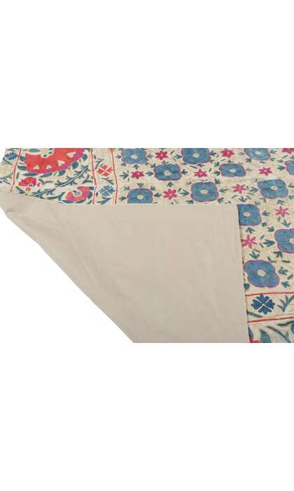 4 x 5 Antique Uzbek Suzani Tapestry 78197