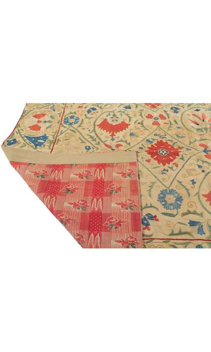 4 x 5 Antique Uzbek Nurata Suzani Tapestry 78198