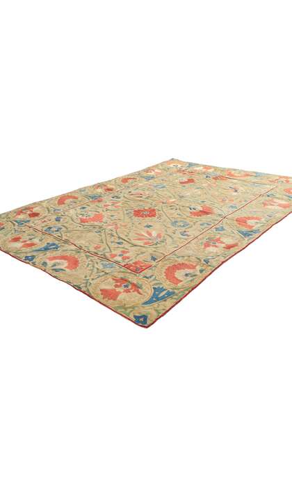 4 x 5 Antique Uzbek Nurata Suzani Tapestry 78198