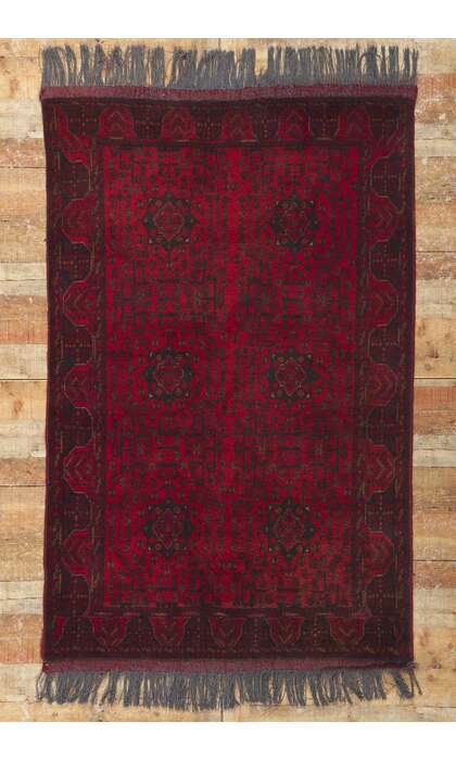 4 x 7 Vintage Persian Turkoman Rug 78205