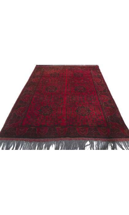 4 x 7 Vintage Persian Turkoman Rug 78205