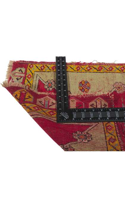 2 x 3 Antique Red Turkish Oushak Rug 78208