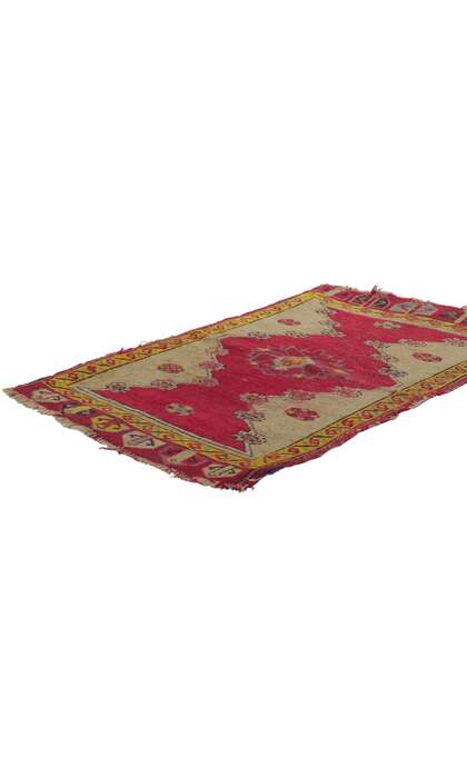 2 x 3 Antique Red Turkish Oushak Rug 78208